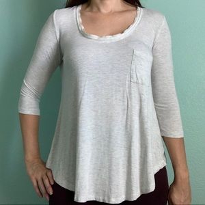 Bordeaux Scoop Neck Tee